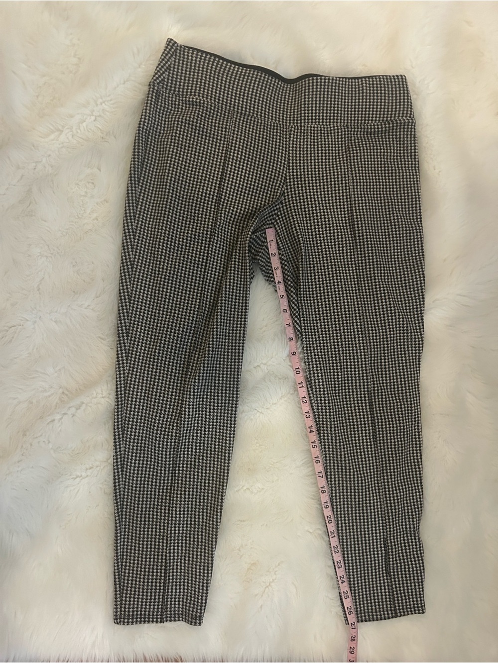 Nine West high waisted houndtooth with seam leggings, size XL - Picture 6 of 8